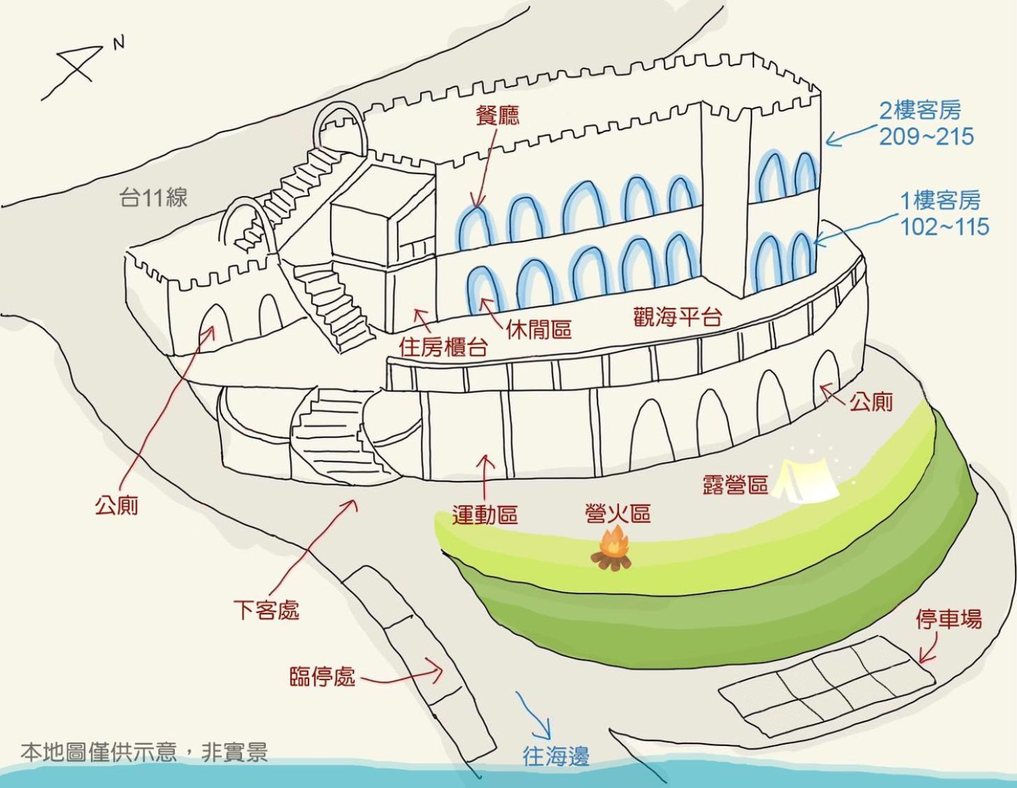太平洋渡假村 Hotel Fengbin Eksteriør billede